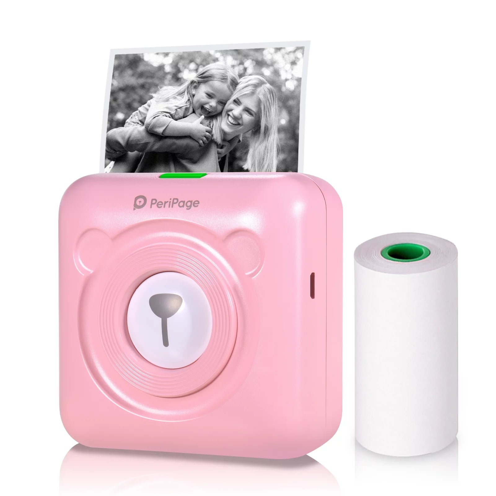 Tomshoo A6 Pocket Printer HD 304DPI Wireless Thermal Printer Picture Photo Label Memo Notes Journal Receipt Paper Instant Printer Sticker AR Photo Function Inkless Printing Compatible with Android