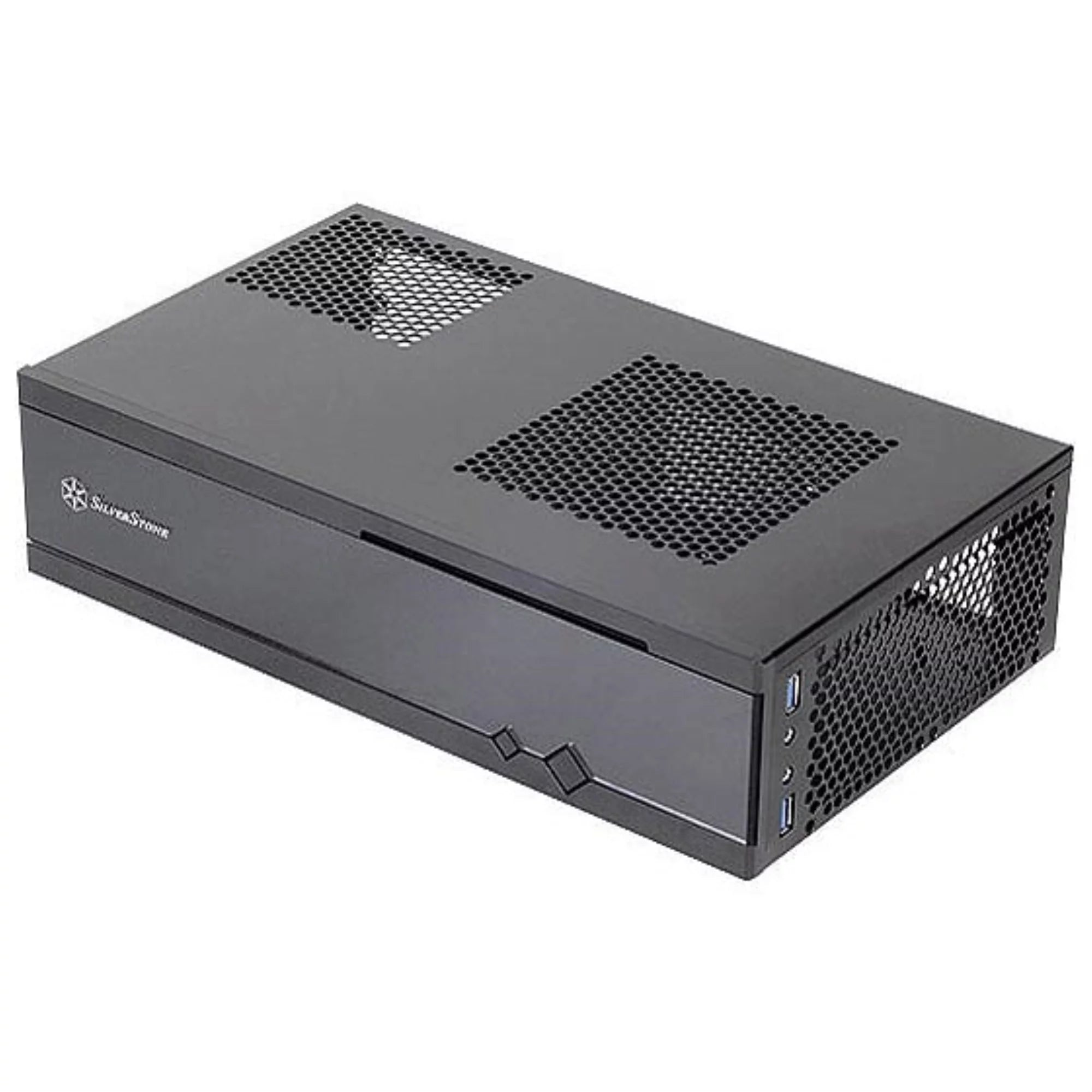 Black, MinI-ITX Acrylic Front Door, SECC Body, 1*5.25 2*3.5 1*2.5