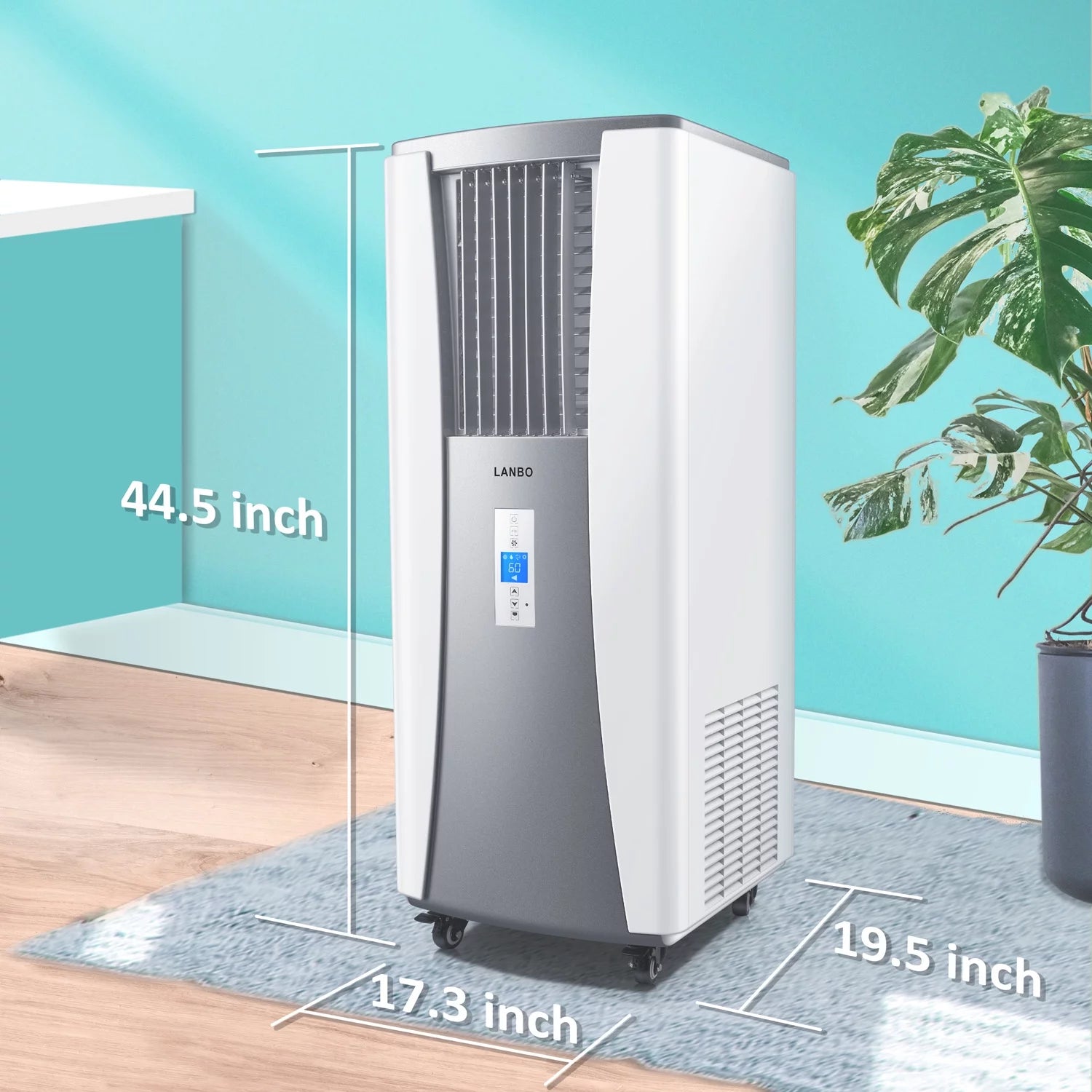 Lanbo LAC8000WG-HT 8000 BTU Portable Air Conditioner for with Heater and Remote Included