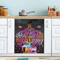 Coolnut Elephant Dishwasher Magnet Cover Decorative Magnetic Door Cover Front Dishwasher Cover Decoration Kitchen Magnetic Panel Sticker for Kitchen,23x26inch