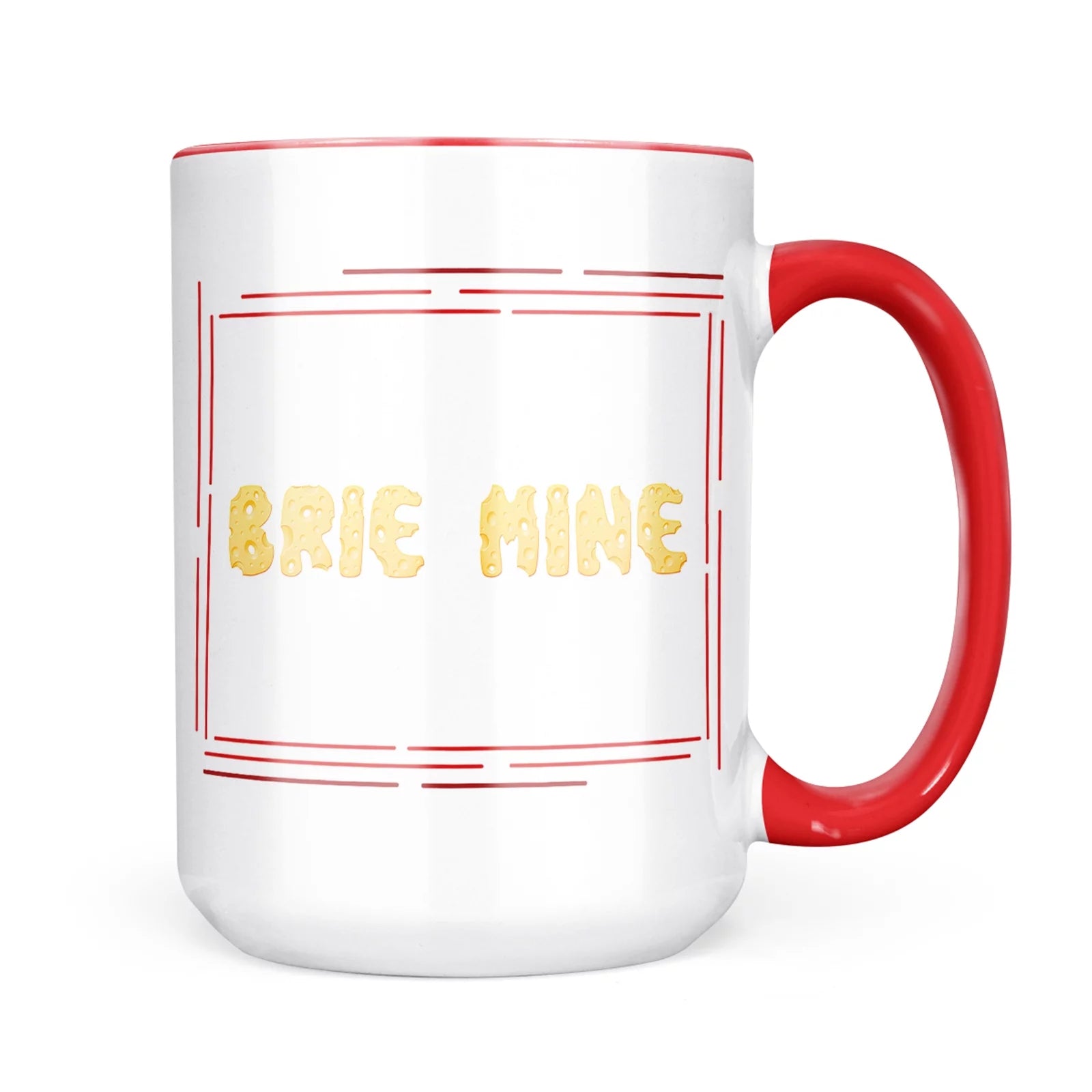 Neonblond Brie Mine Swiss Cheese Mug gift for Coffee Tea lovers