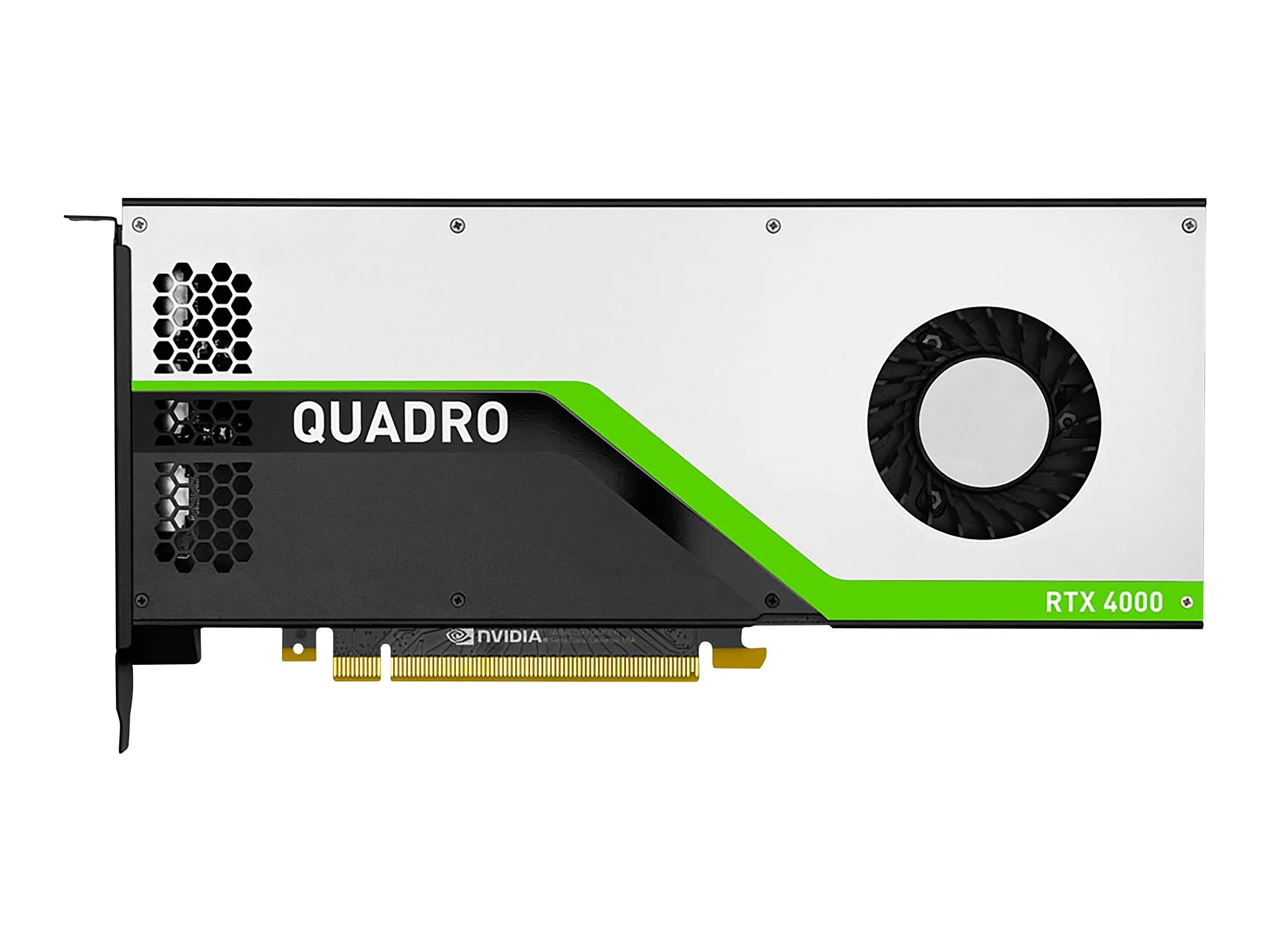 NVIDIA Quadro RTX 4000 - Graphics card - Quadro RTX 4000 - 8 GB GDDR6 - PCIe 3.0 x16 - 3 x DisplayPort, USB-C - promo - for Workstation Z2 G5 (tower), Z4 G4 (1000 Watt, 750 Watt), Z6 G4, Z8 G4; ZCentral 4R Workstation (1350 Watt)