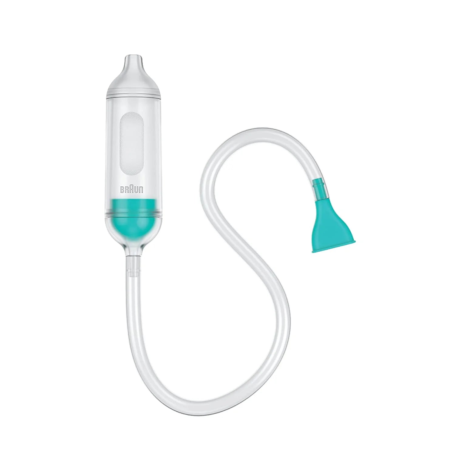 Braun Manual Nasal Aspirator Quickly and Gently Clear Stuffed Infant Noses - Toddler and Baby Nasal Aspirator with Two Nose Tips