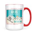 Neonblond Avers Ski Resort - Switzerland Ski Resort Mug gift for Coffee Tea lovers