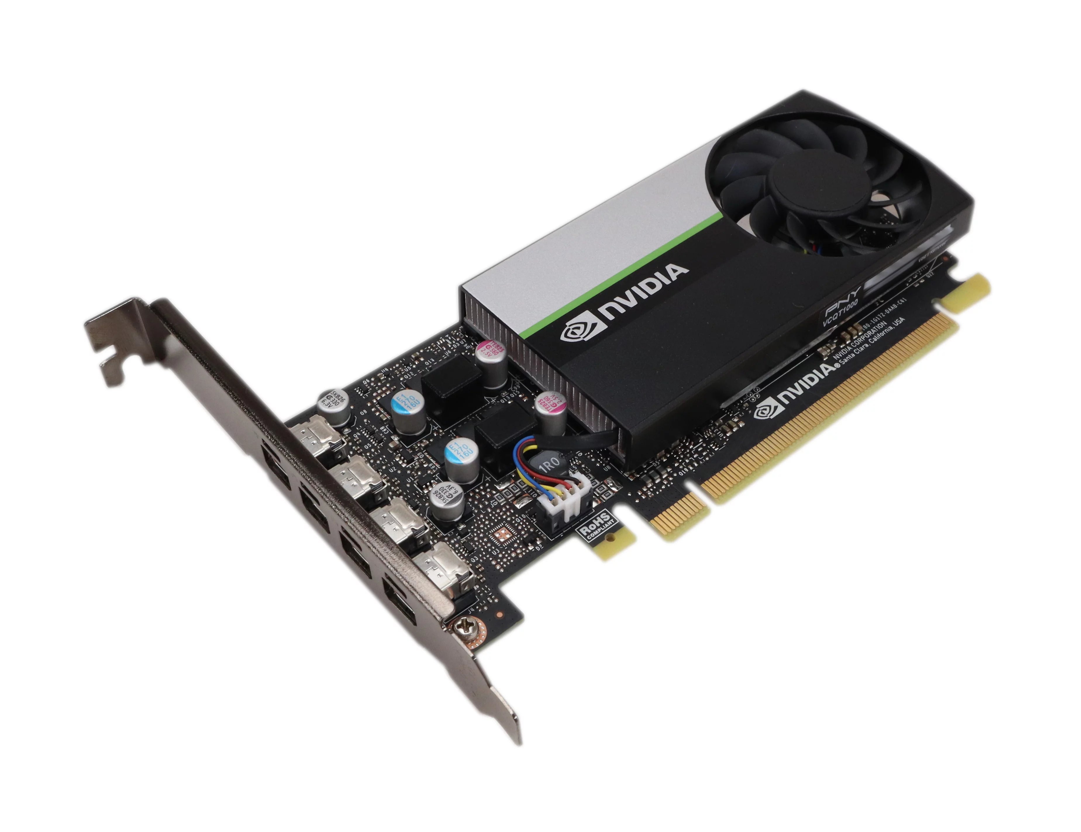 Refurbished PNY nVidia Quadro T1000 4GB 128-bit GDDR6 PCIe x16 4xminiDP VCQT1000ATX
