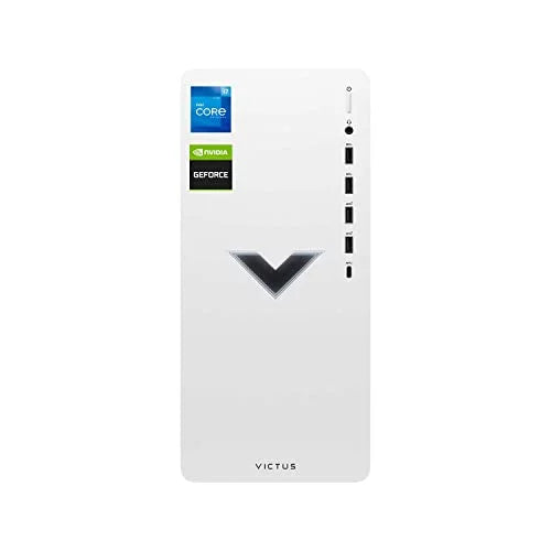 HP 2022 Newest Victus 15L Gaming Desktop, 12th Gen Intel Core i7-12700 Processor, GeForce RTX 3060, 16GB RAM, 2TB SSD, HDMI, DP, Bluetooth, Wi-Fi 6, Windows 11 Home, White