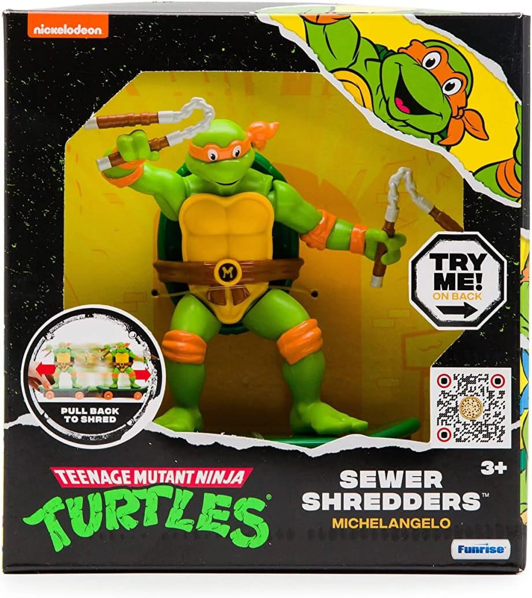 Teenage Mutant Ninja Turtles 5 Sewer Shredders, Michelangelo, Ages 3+