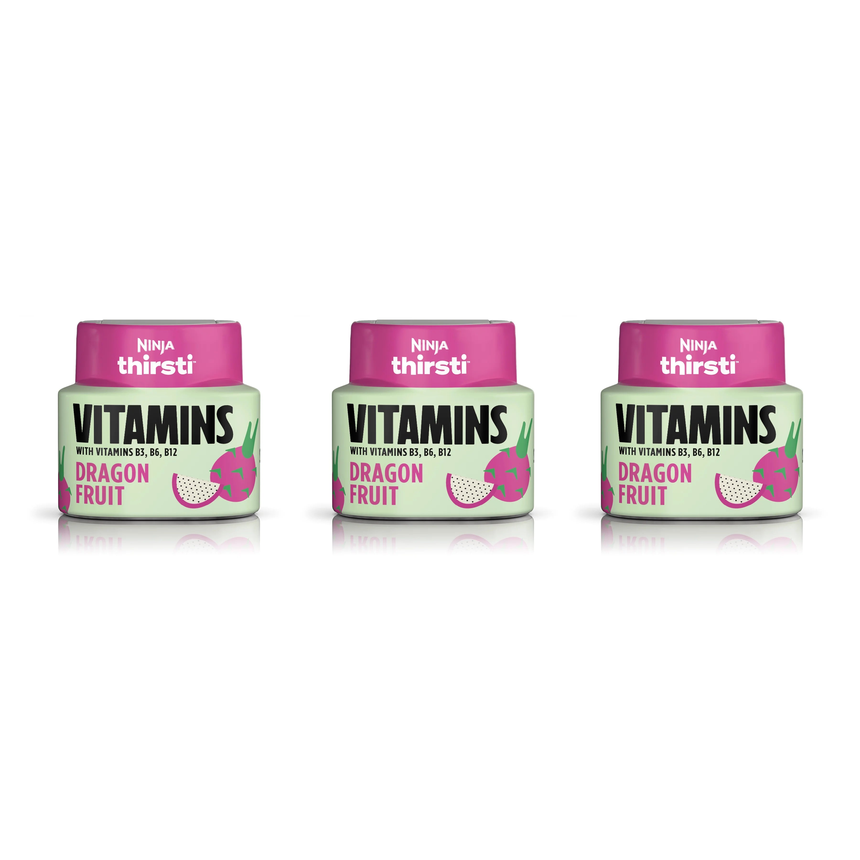 Ninja Thirsti VITAMINS Dragon Fruit Flavored Liquid Water Drops (Sweetened)