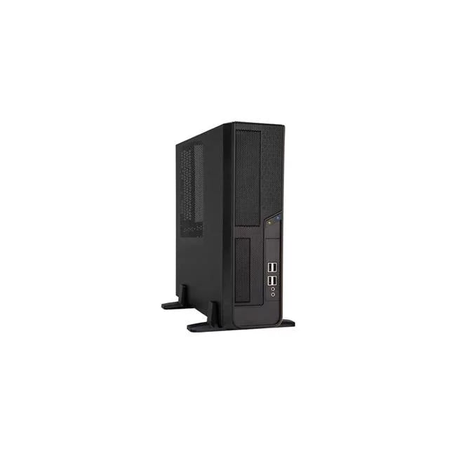 Desktop 300W 1-1-2 Bays USB 3.0 HD Micro ATX Slim Case, Black