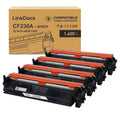 LinkDocs 30A CF230A Toner Cartridge Replacement for HP 30A CF230A Black Toner Cartridge used with HP Laserjet Pro MFP M203dw M227fdw M227fdn M203d M203dn M227sdn M227 M203 Printer (Black 4-Pack)