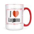 Neonblond I Love Lugano region: of Ticino, Switzerland Mug gift for Coffee Tea lovers