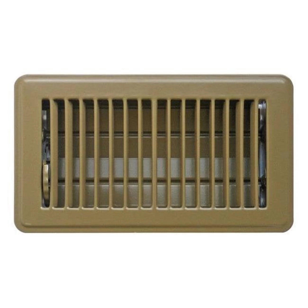 Tru Aire 4 in. H X 8 in. W 2-Way Powder Coat Brown Steel Floor Register