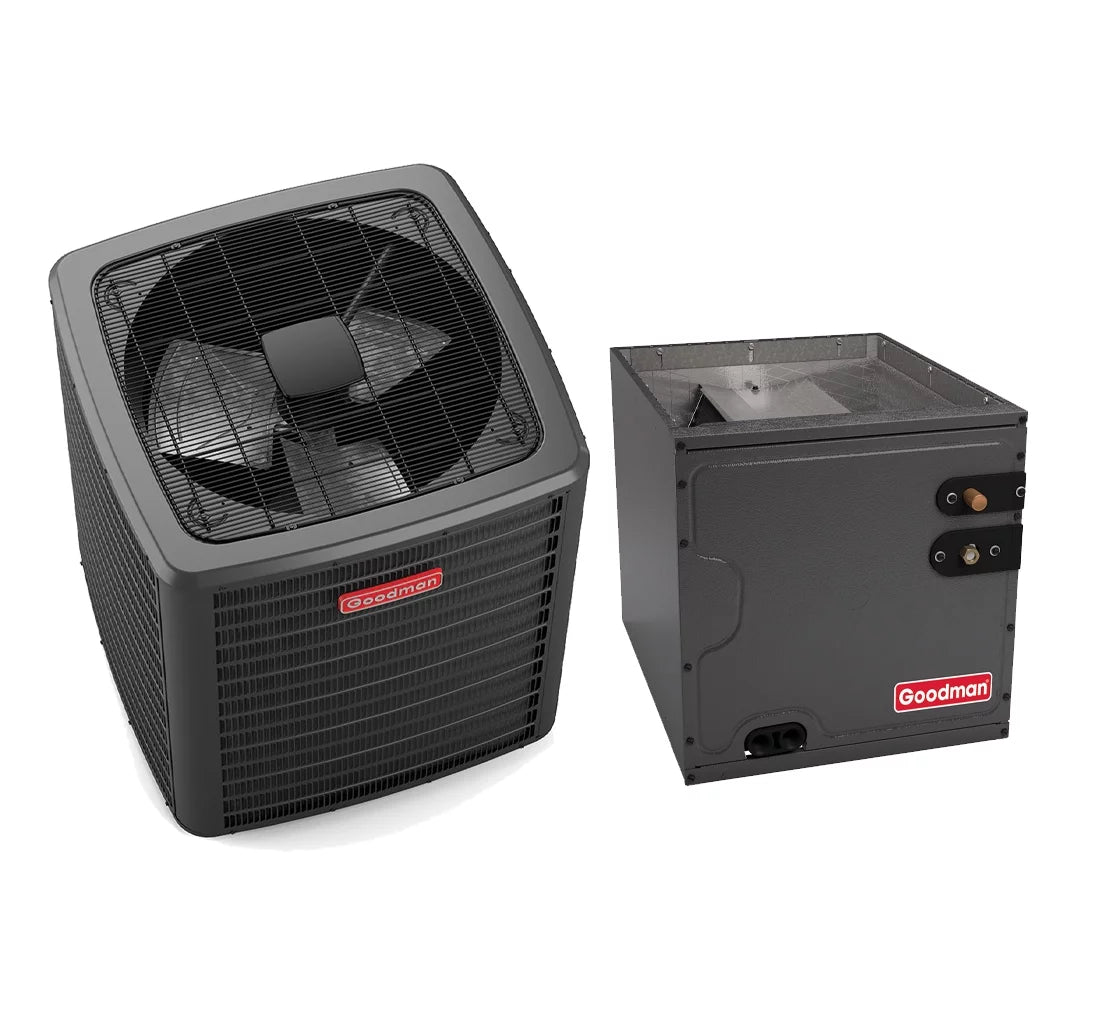 Goodman Multi-Family Series 2 Ton 14.3 SEER2 Air Conditioning Condenser and Coil (21 - Scroll Compressor) - GSXM402410 - CAPFA2422C6 - TX2N4A