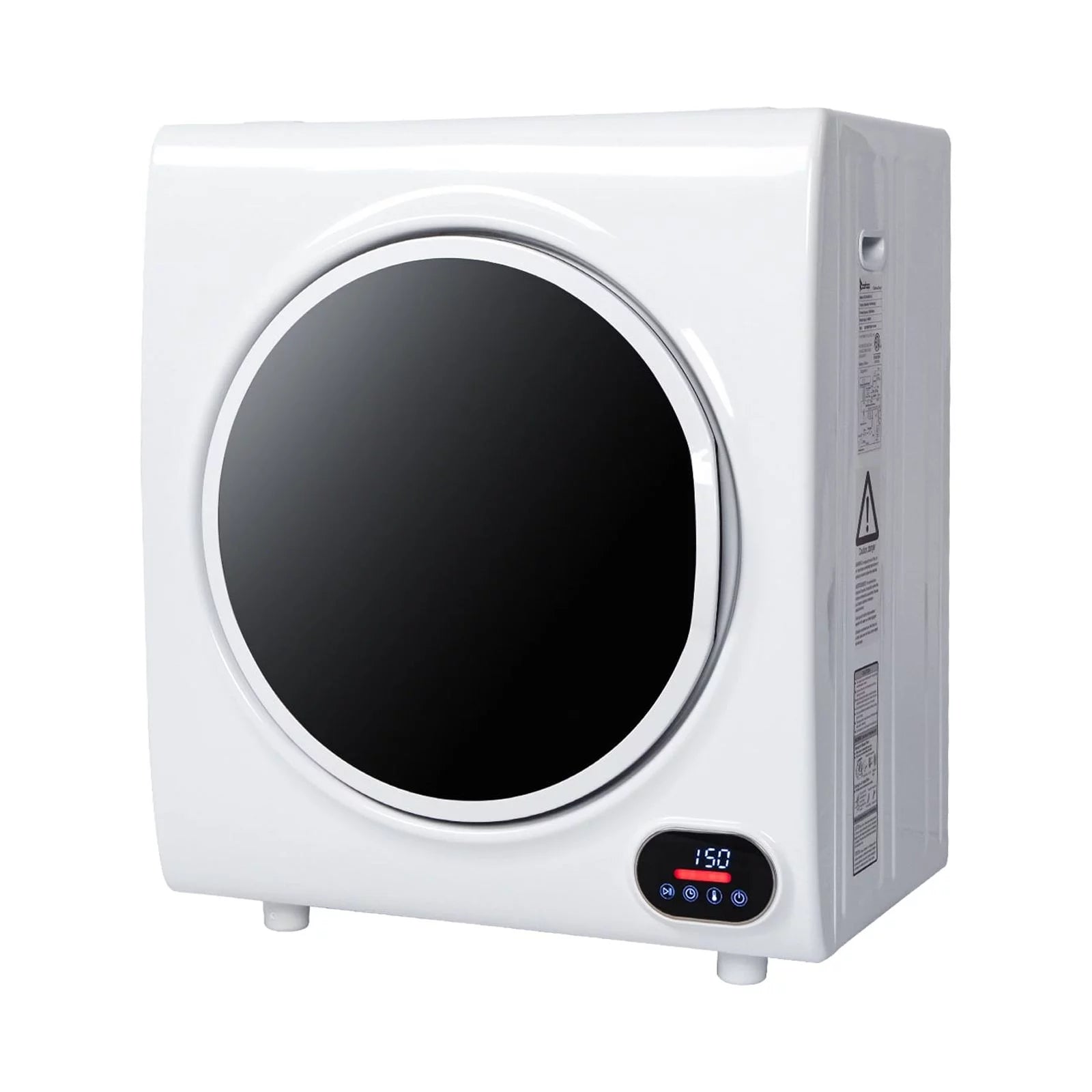 GYJ40-88C1-E Compact Portable Household Clothes Dryer 2.6CUFT Drum Dryer with LED Display -White 110V 4KG Low Noise for Home,Laundry,Apartment