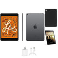 Restored Apple iPad Mini 4 7.9-inch, Space Gray, Wi-Fi +4G Unlocked, 128GB, Comes With Bundle: Tempered Glass, Case, Charger - Plus Free Shipping! (Refurbished)