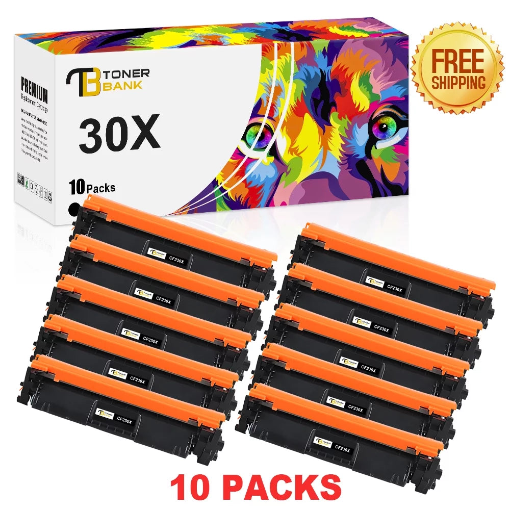Toner Bank 30X CF230X Toner Cartridges Compatible for HP CF230X 30X CF230A 30A HP Laserjet Pro M203dw MFP M227fdw M203dw M227fdn M203dn M227sdn M203d M227 M203 Series Printer Ink (Black,12-Pack)