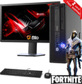 Gaming HP EliteDesk 800 G1 sff Computer Desktop PC, Intel Core i5 Processor, 8GB Ram, 500GB Hard Drive, 120GB SSD, AMD Radeon RX 550 Phoenix 4GB GDDR5, New 19 inch LCD, WiFi, Windows 10 (Refurbished)