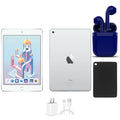 Restored | Apple iPad Mini 4 | 7.9-inch | 16GB | Unlocked | Bundle: USA Essentials Bluetooth/Wireless Airbuds, Case, Rapid Charger By Certified 2 Day Express