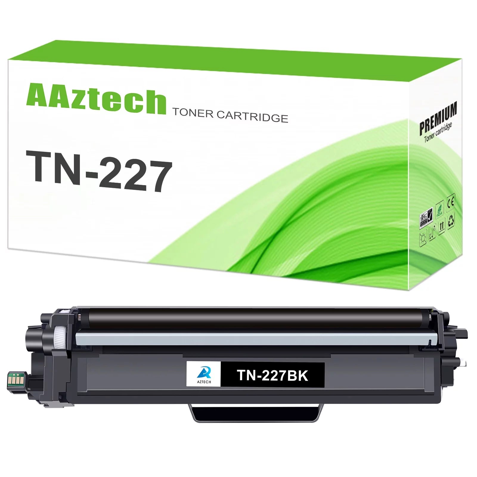 A AZTECH 1-Pack Compatible Toner Cartridge for Brother TN227 TN-227 Used on HL-L3210CW HL-L3290CDW MFC-L3750CDW MFC-L3710CW HL-L3230CDW L3270CDW MFC-L3770CDW Printer (Black)