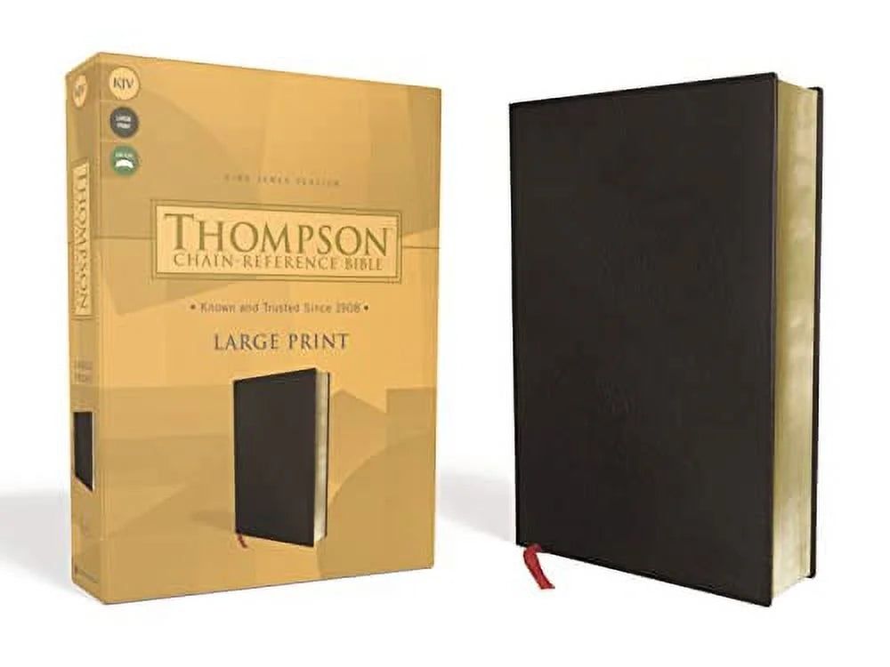 Kjv, Thompson Chain-Reference Bible, Large Print, Bonded Leather, Black, Red Letter (Other)