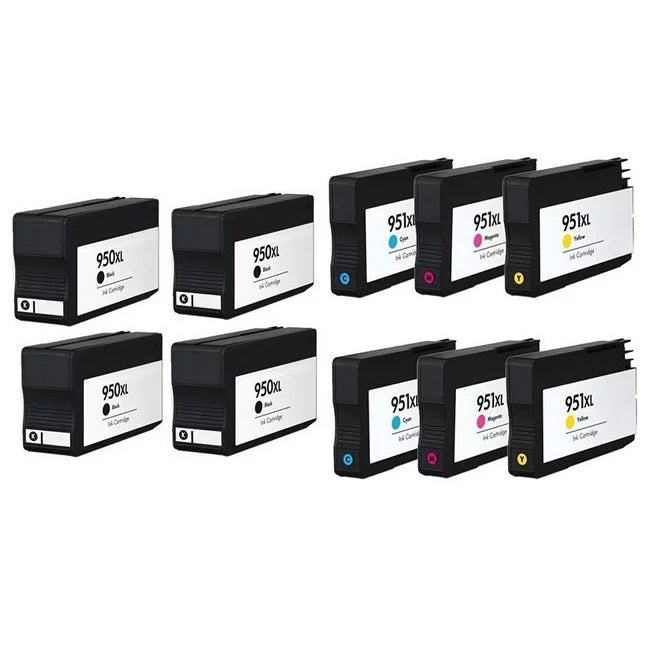 PrinterDash Replacement for OfficeJet Pro 251/276/8100/8600/8610/8620/8630/8640/8660 High Yield Inkjet Combo Pack (4-BK/2-C/M/Y) (NO. 950XL/NO. 951XL) (L0S28AN_2PK/CR314FN_2PKMP)