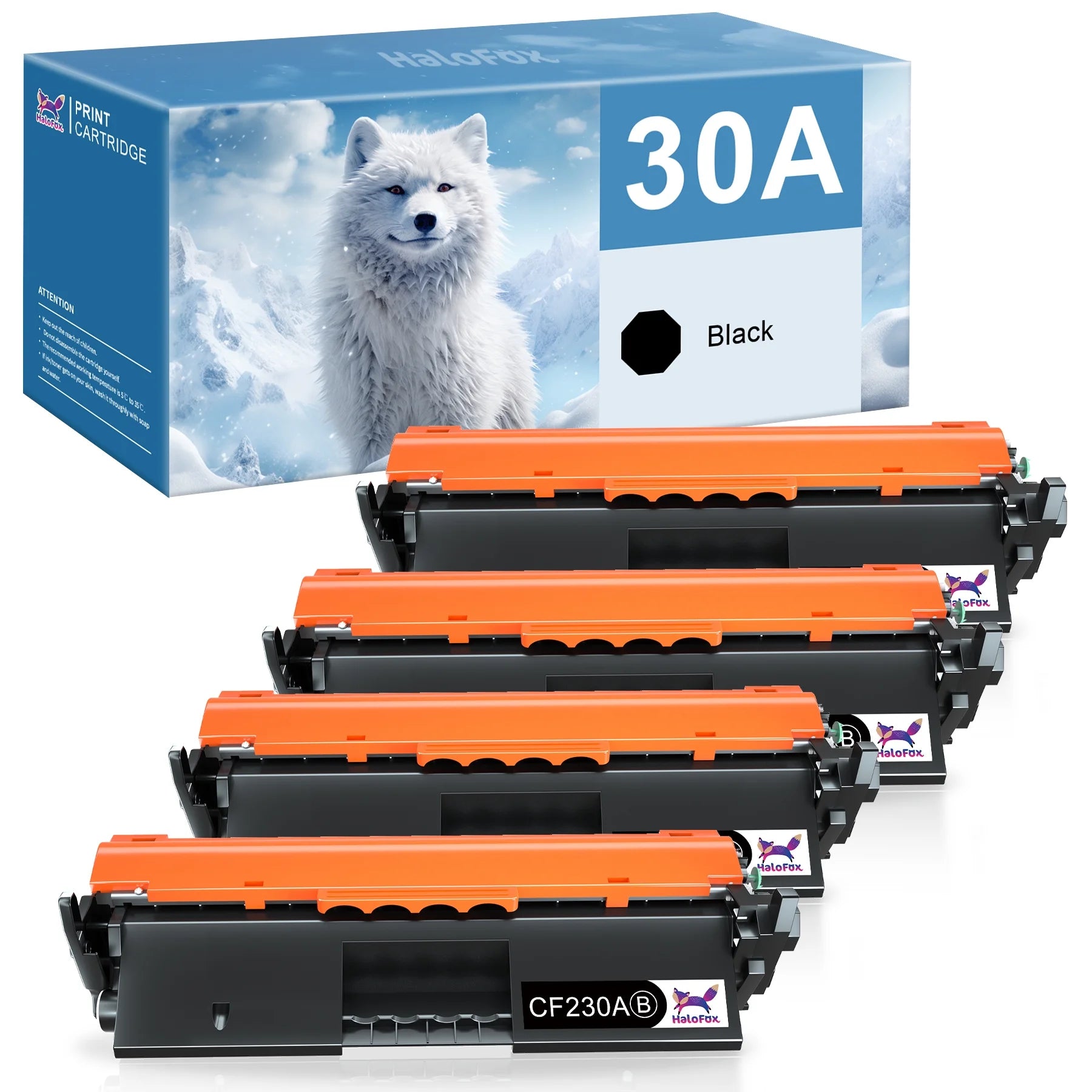 CF230A 30A 30X CF230X Compatible Toner for HP Laserjet Pro MFP M203dw M227fdw M227fdn M203d M203dn M227sdn M227 M203 High Yield Toner,4 Black