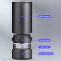 Anself Electric Grinder Large Capacity Spice Grinder USB Rechargeable Multifunctional Grinder for Dry Coffee Beans Nuts Seeds Aluminum Alloy