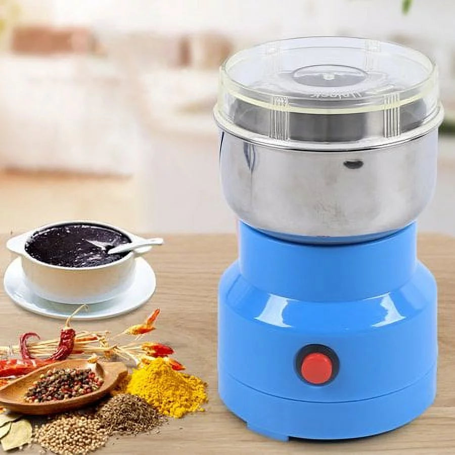 Household Electric Grain Grinder Small Grinding Machine Coffee Herb Dry Grinder Electric Grain Grinder Cereal Mill Flour Powder Machine Coffee  Walnut 110v 60HZ
