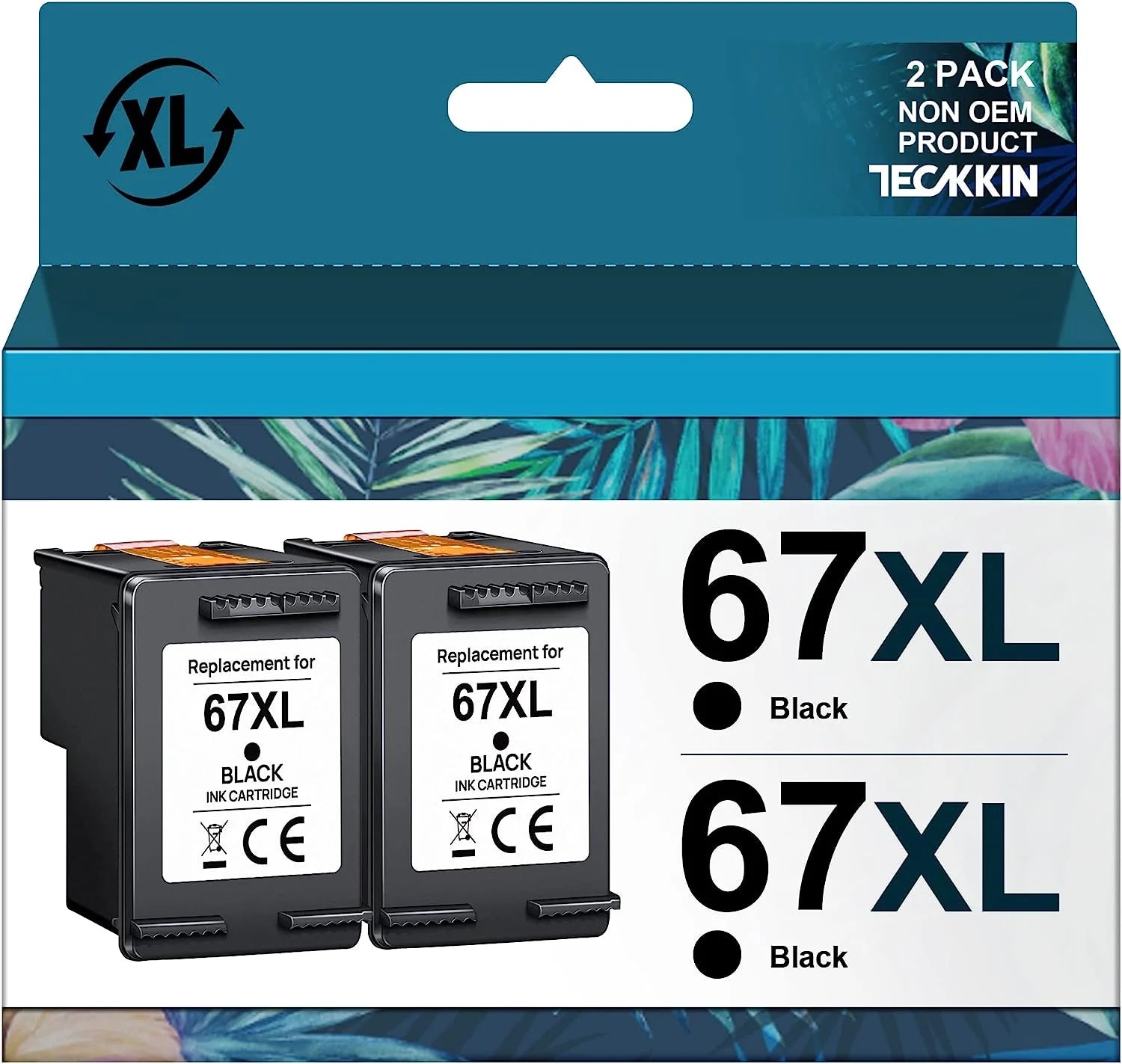 67XL Black Ink Cartridge Replacement for HP Ink 67 67XL Ink Works with HP Envy 6000 6055 6055e 6400e 6455e Envy Pro