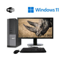 Used Dell OptiPlex 7010 Windows 11 Desktop Computer Bundle with a Intel i3 Dual Core Processor 16GB of Ram 1TB HDD DVD and Wi-Fi
