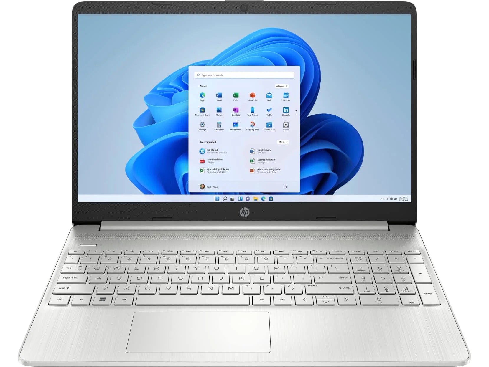 HP 15.6 FHD Micro-Edge - AMD Ryzen 5 5500U 4.0 GHZ - 128GB SSD - 8GB DDR4 Ram - AMD Radeon Graphics- Windows 11 Home- Jet Black- Lumege Flash Drive