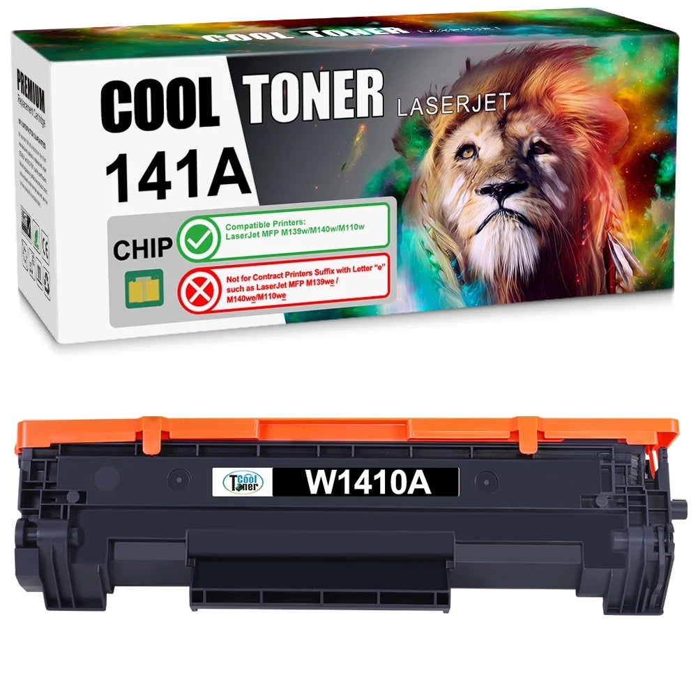 Cool Toner 141A W1410A Toner Cartridge Compatible for HP W1410A 141A LaserJet MFP M139w M140w M110w (Black, 1-Pack)