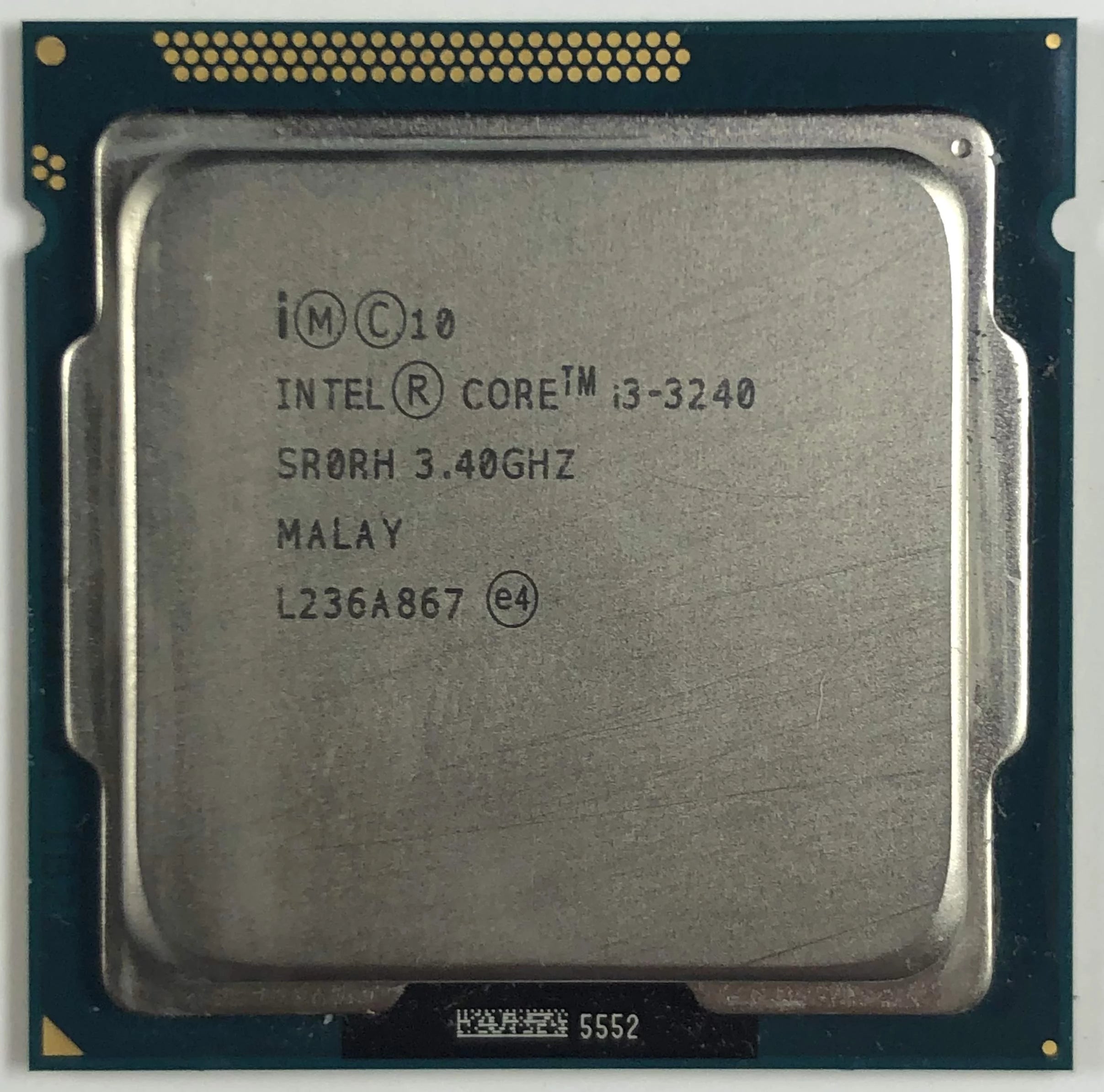 Restored Intel Core i3-3240 Desktop CPU Processor- SR0RH (Refurbished - Like New)