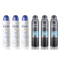 3 Dove Men+Care Clean Comfort & 3 ORIGINAL Deodorant Spray  150 ml (TOTAL of 6)