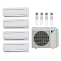 Daikin 43,000 Btu 20.2 Seer 4-Zone Mini Split Heat Pump System - 7K-9K-12K-15K - 5MXS48TV-CTXS07LV-FTXS09LV-FTXS12LV-FTXS15LV