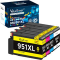 Valuetoner Compatible Ink Cartridge Replacement for HP 950XL 951XL 950 XL 951 XL for Officejet Pro 8600 8610 8100 8615