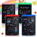 4 Piece LCD Writing Tablet Doodle Board Electronic Toy 8.5 Inch Colorful LCD Writing Board Electronic Tablet Writing LCD Erasable Drawing Pad Reusable Writing Pad (Blue, Red, Green, Pink)