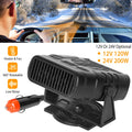 iMountek 12V 120W Portable Car Heater Heating Fan 2 in 1 Defroster Demister Windshield Heater Automotive Cooling Fan