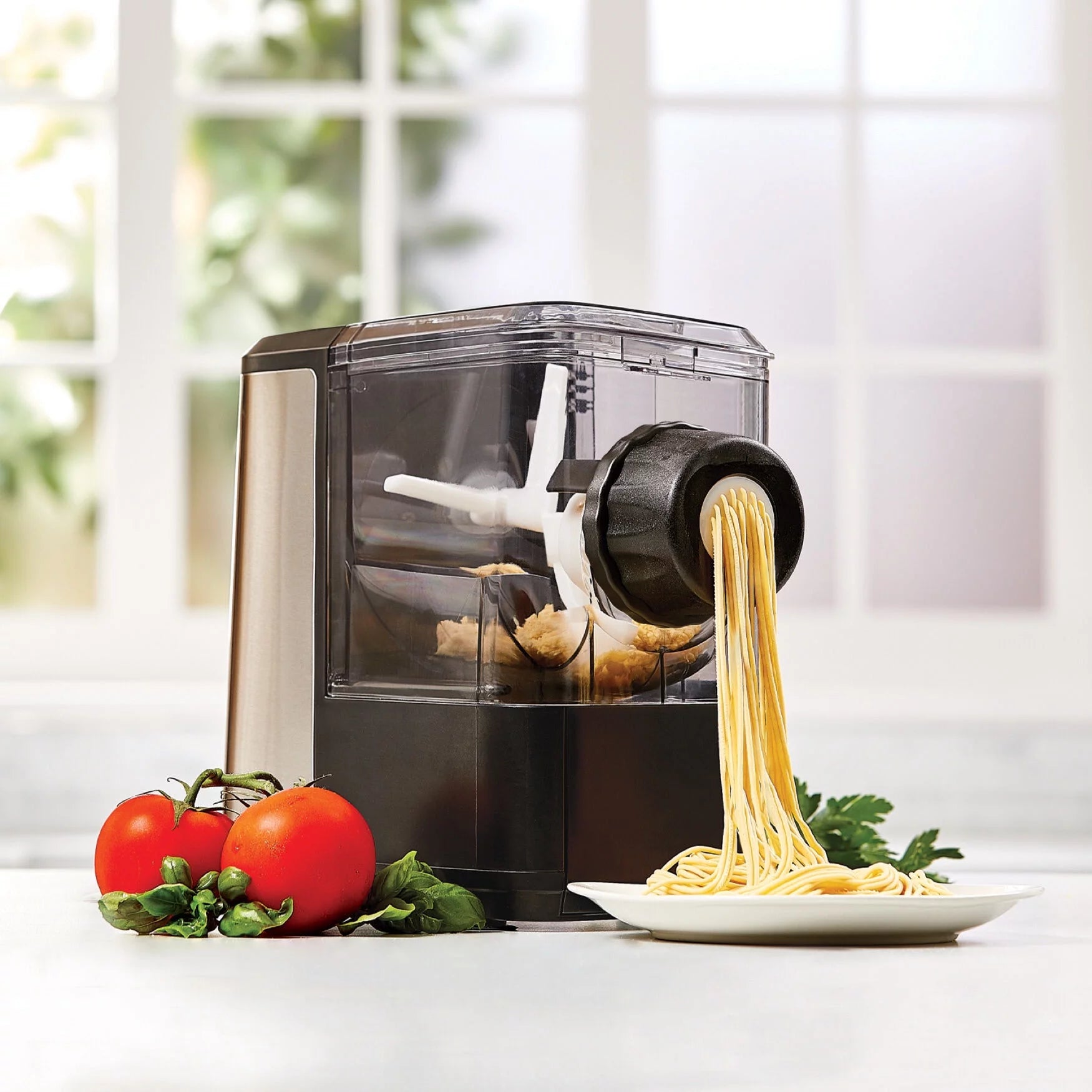 Brylanehome  Pasta And Beyond 3-In-1 Food Processor, Black