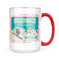 Neonblond Braunwald Ski Resort - Switzerland Ski Resort Mug gift for Coffee Tea lovers