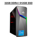 ASUS ROG Strix G10CE Gaming Desktop Computer 11th Gen Intel Hexa-Core i5-11400F Processor 32GB DDR4 512GB SSD NVIDIA GeForce GTX 1660 Ti 6GB DisplayPort Aura Sync Lighting HDMI Win11 Gray