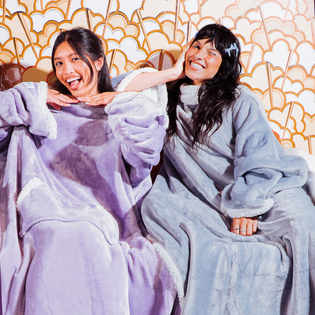 Snuggie® Sherpa Lilac & Dusty Blue